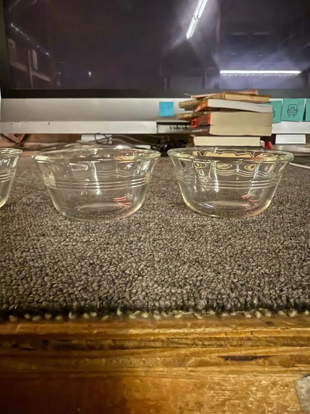 Pyrex Custard Cup Set of 4 Clear Glass 6 oz